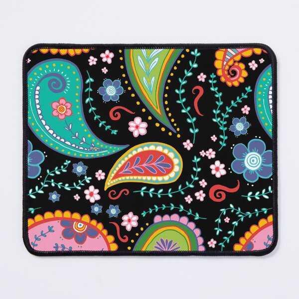 Item preview, Colorful Doodles Desigual Inspired - Black Background designed and sold by DiviaDesigns.