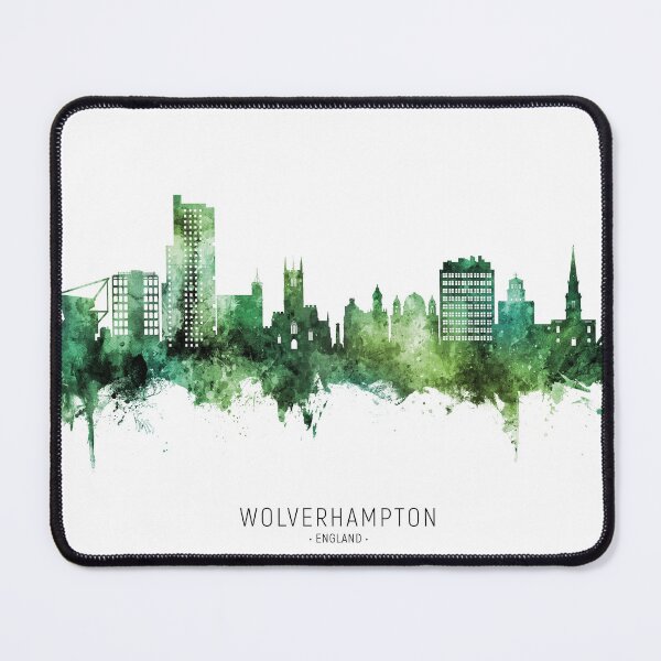 Item preview, Wolverhampton England Skyline designed and sold by ArtPrints.