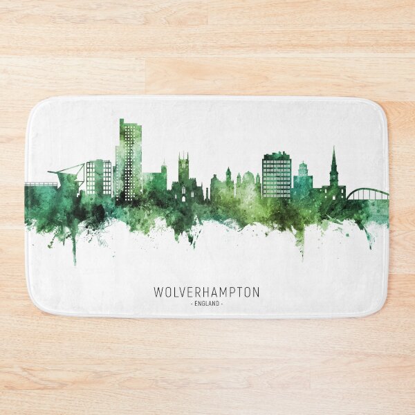 Item preview, Wolverhampton England Skyline designed and sold by ArtPrints.