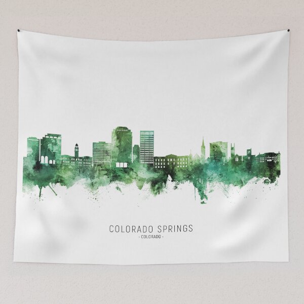 Item preview, Colorado Springs Colorado Skyline designed and sold by ArtPrints.