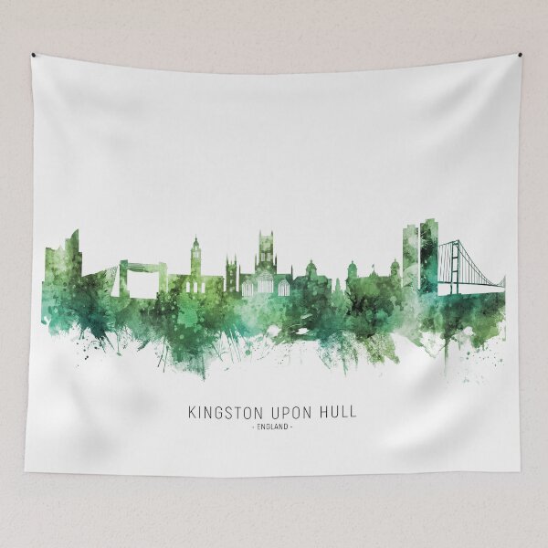 Item preview, Kingston upon Hull England Skyline designed and sold by ArtPrints.