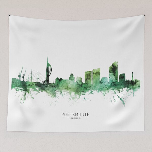 Item preview, Portsmouth England Skyline designed and sold by ArtPrints.
