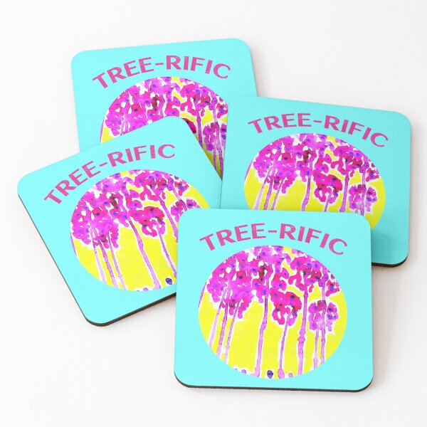 Item preview, "Tree-rific" - funny design about trees by CoolCleverCute (Yellow, Purple) designed and sold by CoolCleverCute.