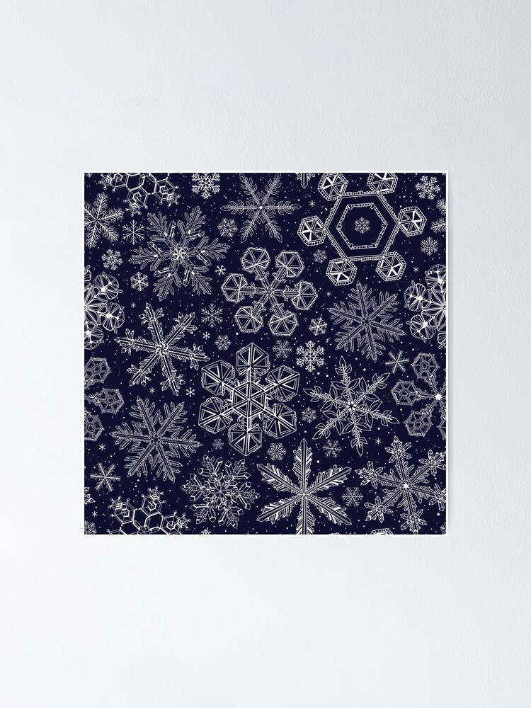 Snowflake Winter Queen Ornate Snow Crystals Pattern Black Leggings by  GrandeDuc