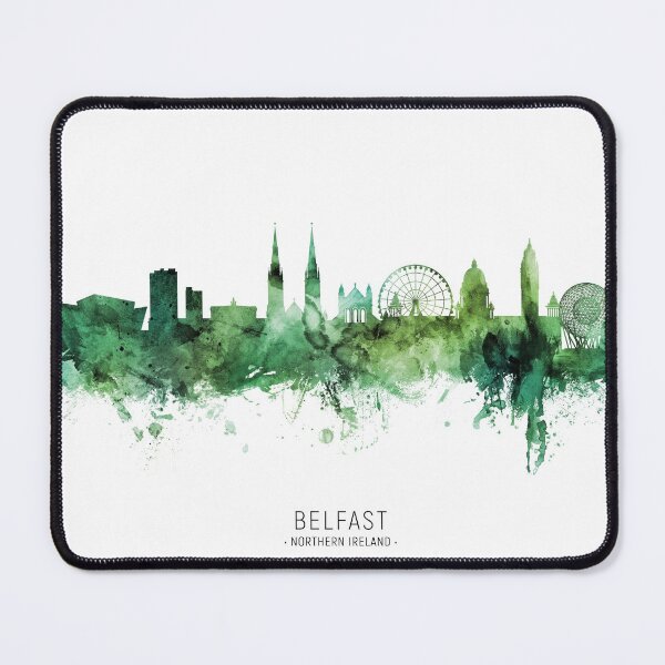 Item preview, Belfast Northern Ireland Skyline designed and sold by ArtPrints.