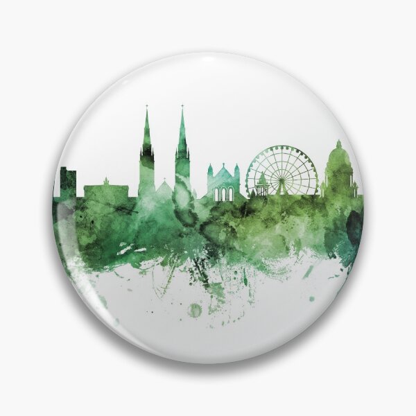 Artikelvorschau, Belfast Northern Ireland Skyline entworfen und verkauft von ArtPrints.