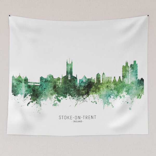 Item preview, Stoke-on-Trent England Skyline designed and sold by ArtPrints.