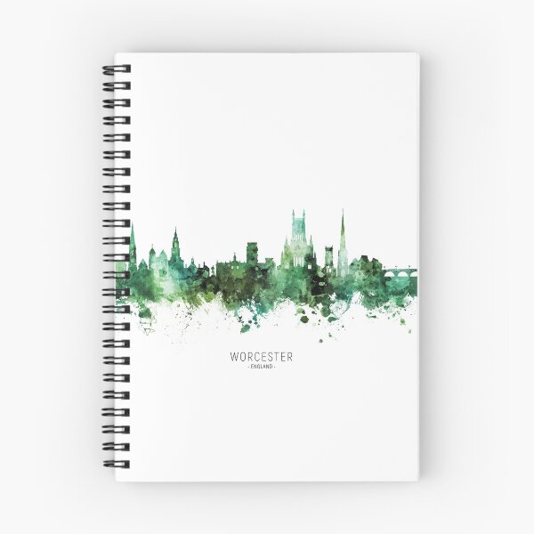 Artikelvorschau, Worcester England Skyline entworfen und verkauft von ArtPrints.