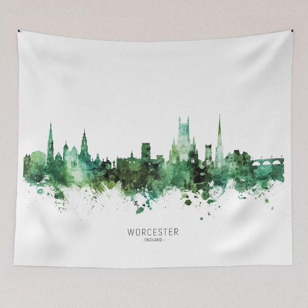 Item preview, Worcester England Skyline designed and sold by ArtPrints.