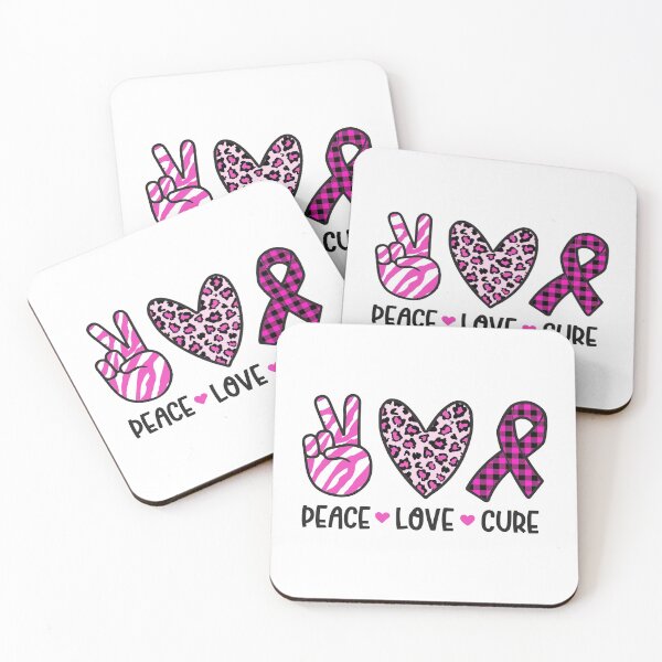 Item preview, Peace love cure Breast Cancer designed and sold by tuyetnhung98.