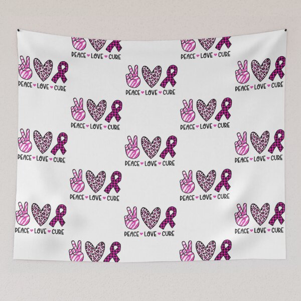 Item preview, Peace love cure Breast Cancer designed and sold by tuyetnhung98.