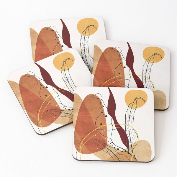 Item preview, Abstract Boho Leaves 2 designed and sold by SurfolioPrints.
