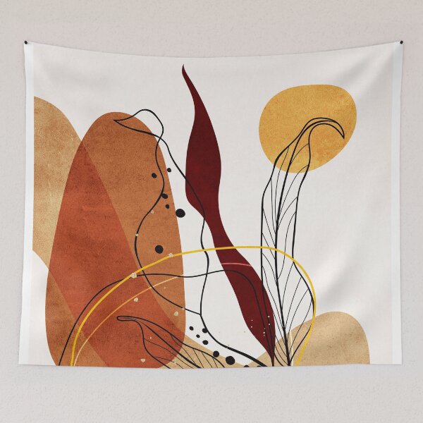 Item preview, Abstract Boho Leaves 2 designed and sold by SurfolioPrints.