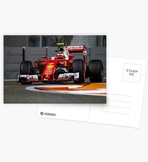 Kimi Raikkonen Ferrari Formula 1 2016 Postcards