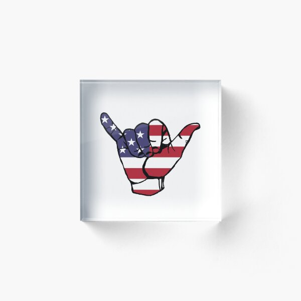 america vibez~~~ Acrylic Block