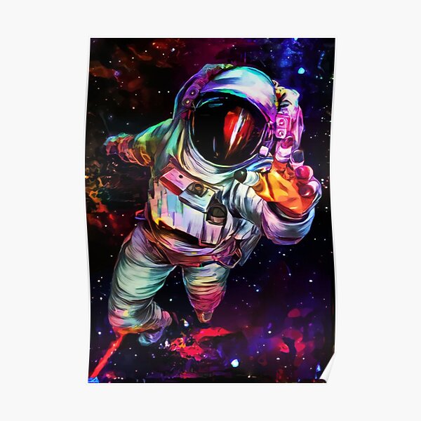 Deep Colour Astronaut Poster