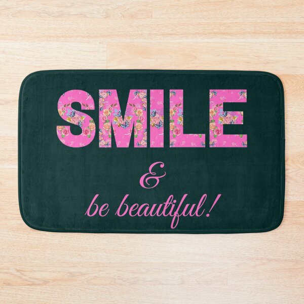 Item preview,  motivational positive quote for happiness floral rose butterflies designed and sold by TheSeasonalYard.
