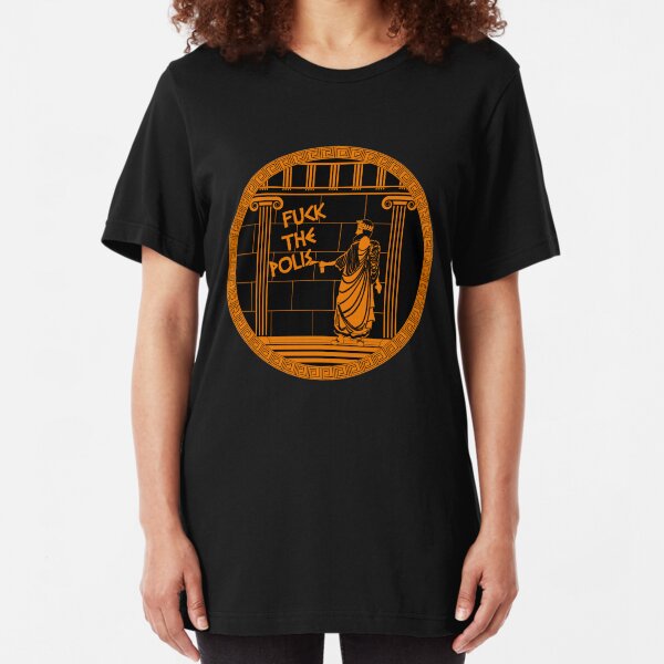 Fuck the Polis Slim Fit T-Shirt