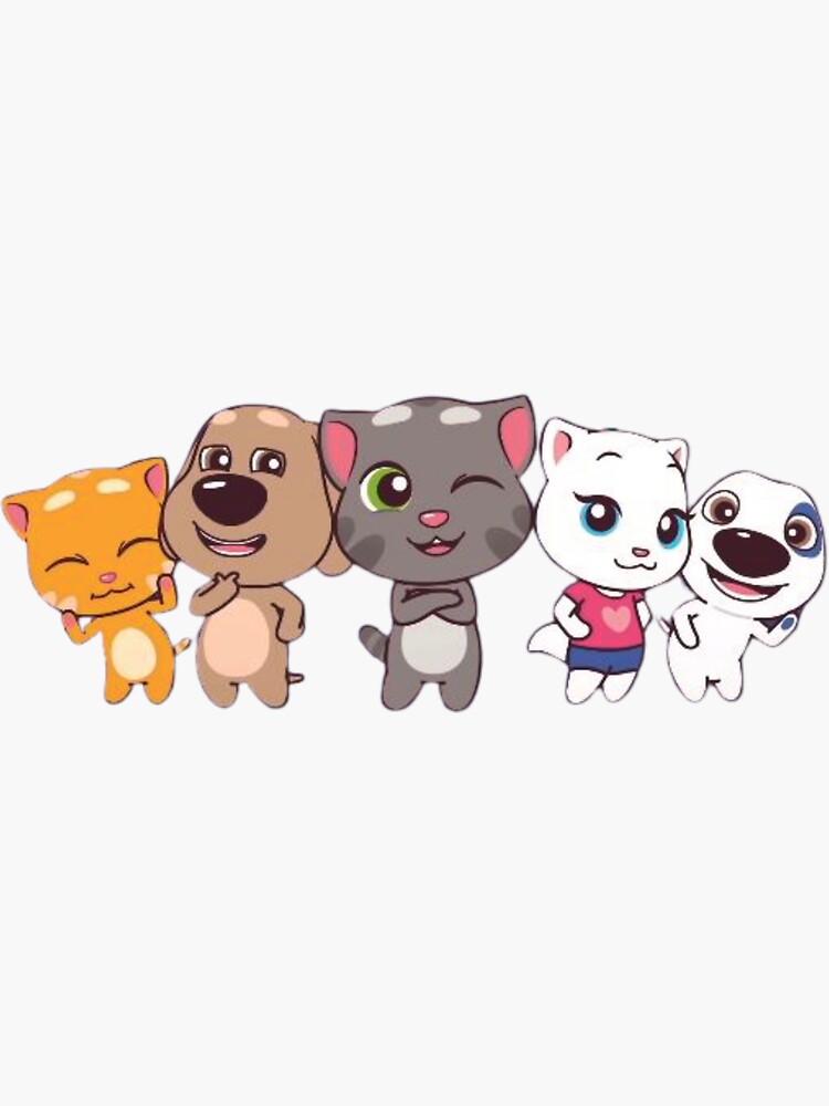 "The Talking Tom & Friends Minis All Talking Character" Sticker for Sale by Reo12 Redbubble