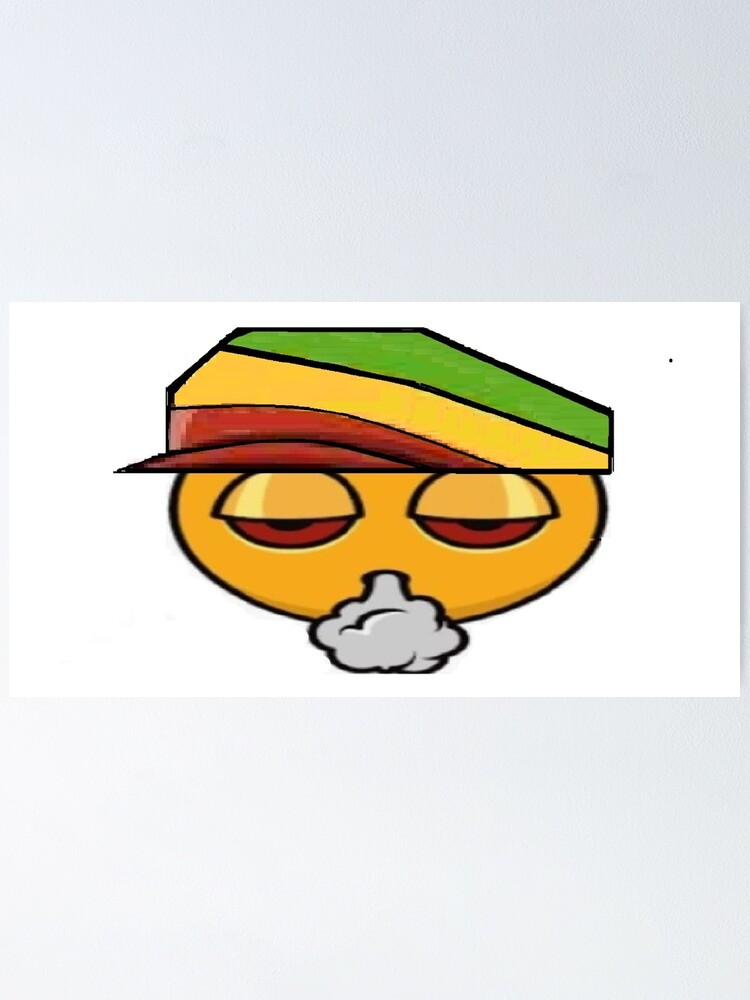 "STONER EMOJI" Poster by ROSEBUD2021 Redbubble