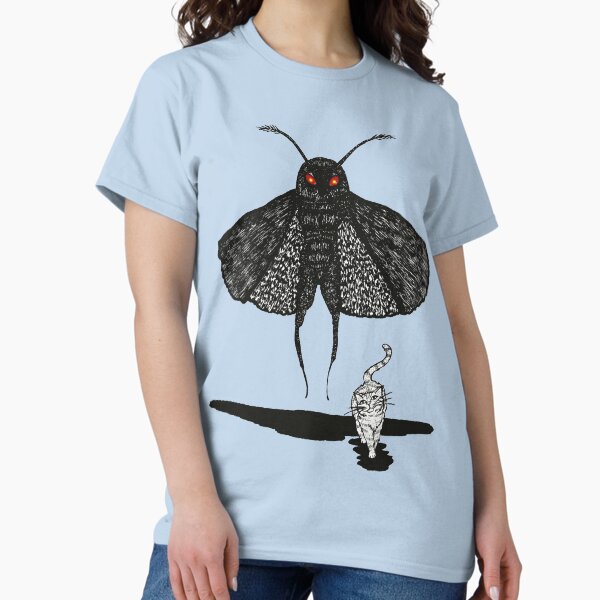 Mothman and a Cat Classic T-Shirt