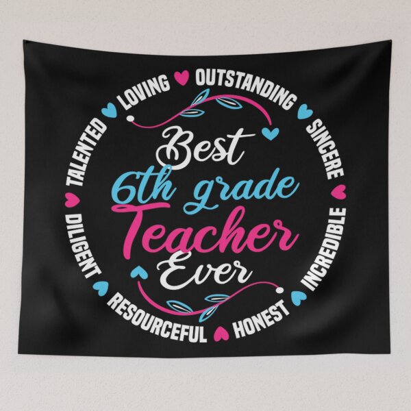 Item preview, Best 6th Grade Teacher Ever  designed and sold by Garylan093.