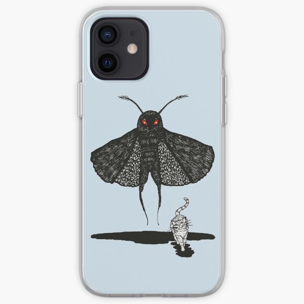Mothman and a Cat iPhone Soft Case