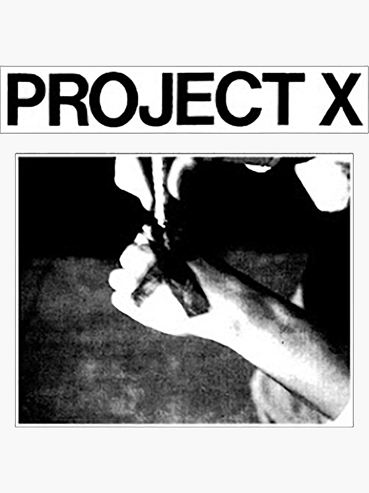 "Project X" Sticker for Sale by Rickowensk8 Redbubble
