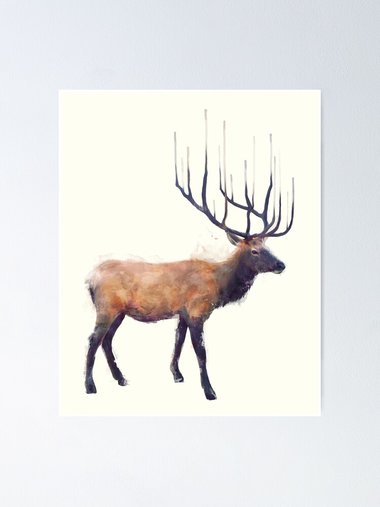 Alternate view of Elk // Reflect Poster