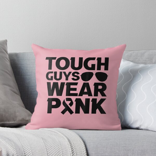Aperçu de l'œuvre Tough Guys Wear Pink Breast Cancer Awareness Men Boys T-Shirt créée et vendue par Bobby-Bancel.