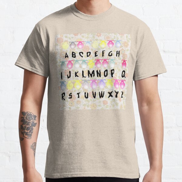 stranger things alphabet shirt