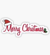 Merry Christmas Greeting Sticker
