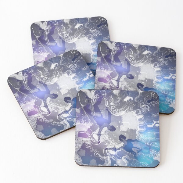 Item preview, Celestial Swimmers Artwork Jenny Meehan  designed and sold by Jenny Meehan Art Prints and Patterns  .
