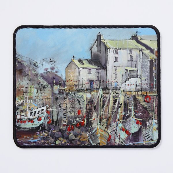 Item preview, Polperro Harbour Cornwall designed and sold by Artbyirina.