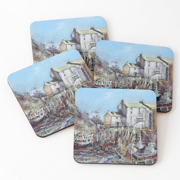 Item preview, Polperro Harbour Cornwall designed and sold by Artbyirina.