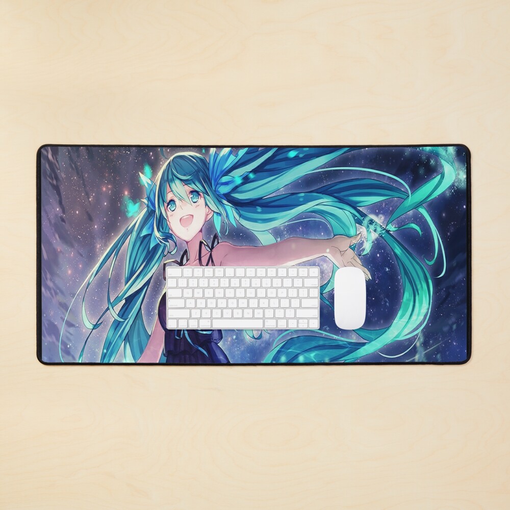 Miku I Am Your Vocaloid Mouse Pad Non-Slip Gaming Mouse Pad with Stitched Edge Computer PC Mousepad Rubber Base for Office Home 