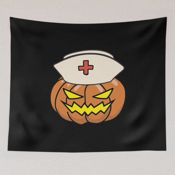 Item preview, Pumpkin Nurse Spooky Face  Halloween Costume Funny designed and sold by alenaz.