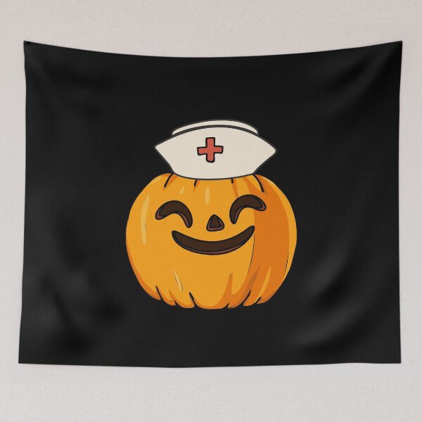 Item preview, Happy Nurse Pumpkin Face Kawaii Halloween Costume Funny Carving Nursing Gifts  designed and sold by alenaz.