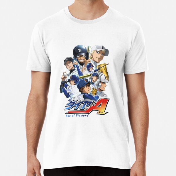 Men's Diamond No Ace Season 2 Logo T Shirts Baseball Sports Manga