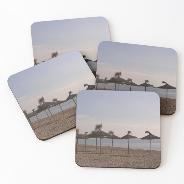 Item preview, Palma de Mallorca beach umbrellas designed and sold by JellyBeenzz.