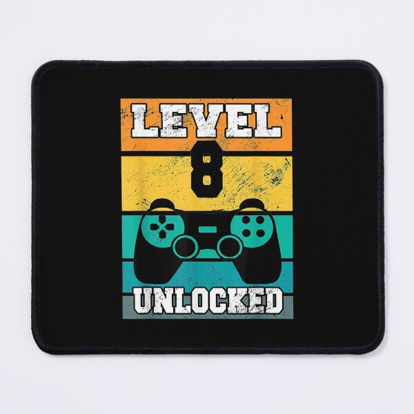 Item preview,  Level Unlocked Years Old Retro 80s 8th Birthday Gamer designed and sold by idabry.