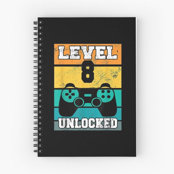Item preview,  Level Unlocked Years Old Retro 80s 8th Birthday Gamer designed and sold by idabry.