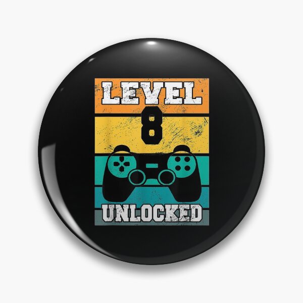 Item preview,  Level Unlocked Years Old Retro 80s 8th Birthday Gamer designed and sold by idabry.