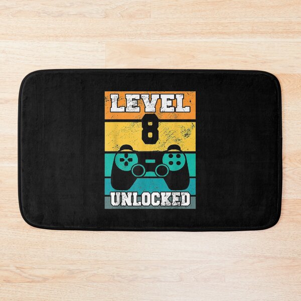 Item preview,  Level Unlocked Years Old Retro 80s 8th Birthday Gamer designed and sold by idabry.