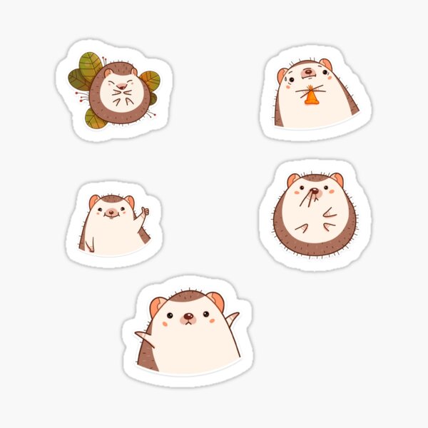 Item preview,  Tommy the hedgehog sticker pack designed and sold by SUKNO.