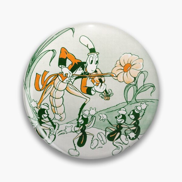 Item preview, THE GRASSHOPPER AND THE ANTS (vintage illustration) designed and sold by ART INSPIRED BY MUSIC.