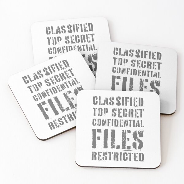 Item preview, Classified Files Typography Stack (Grey) designed and sold by John Uttley.