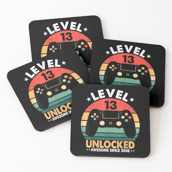 Item preview,  Level 13 Unlocked Awesome 2008 13th Birthday Gaming Vintage designed and sold by idabry.