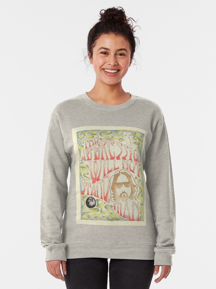 Alternate view of This Aggression Will Not Stand, Man Pullover Sweatshirt