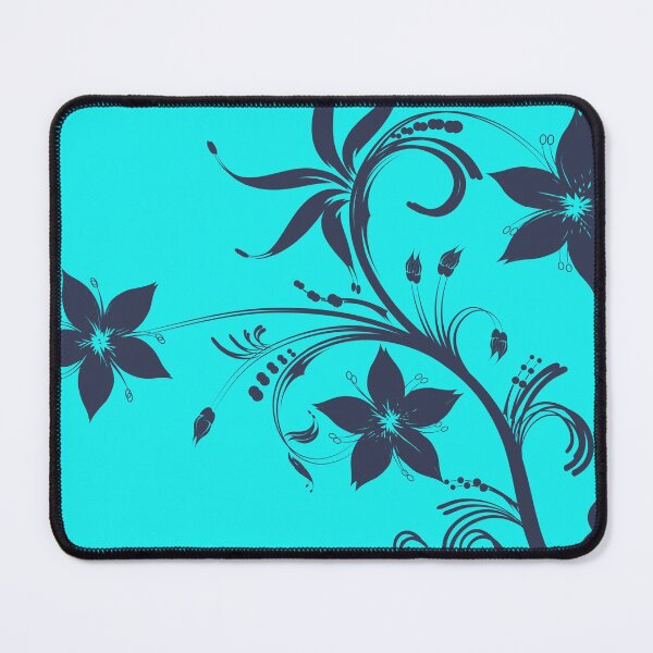 Item preview, Abstract Patterns On Ceramic Tile | Teal Flowers-By Abatkok designed and sold by abatkok.